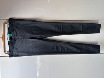 Jegging noir enduit super skinny leg Clockhouse - Taille 40