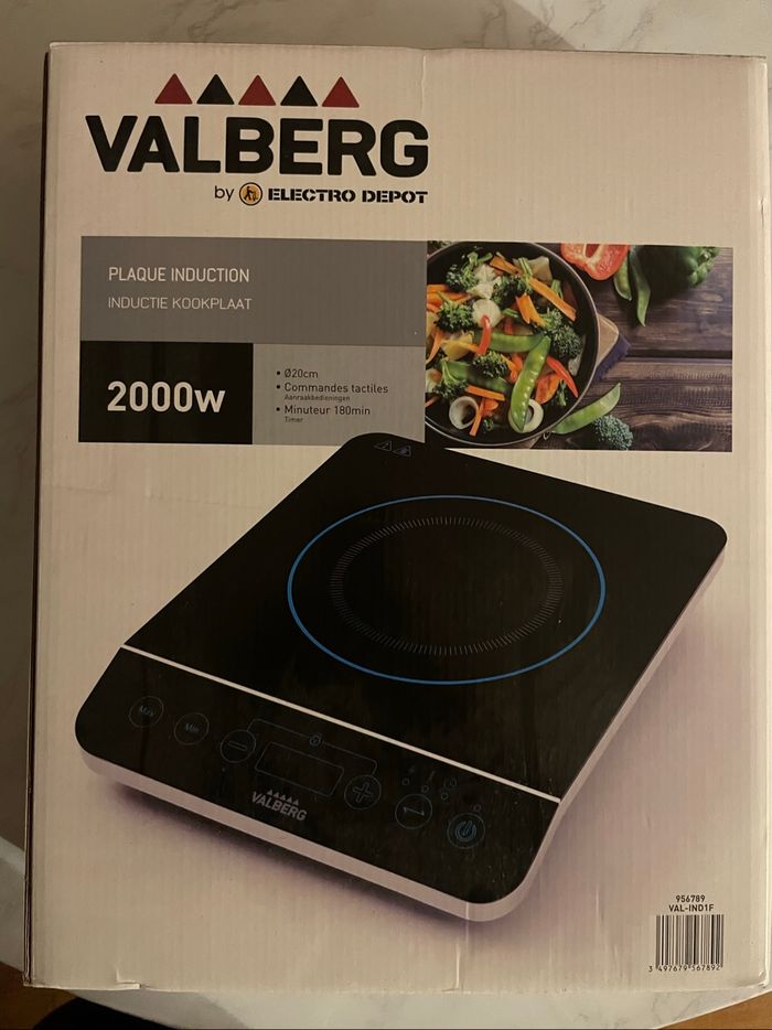Plaque de cuisson portable induction valberg 2000w