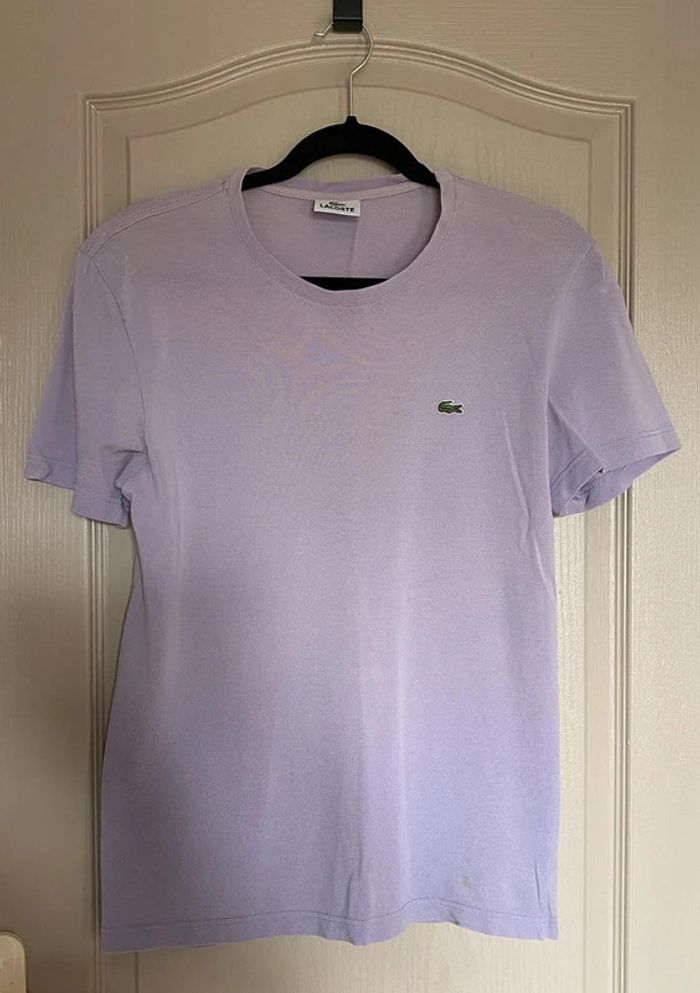 T-shirt Lacoste Vintage Lila Taille S Homme