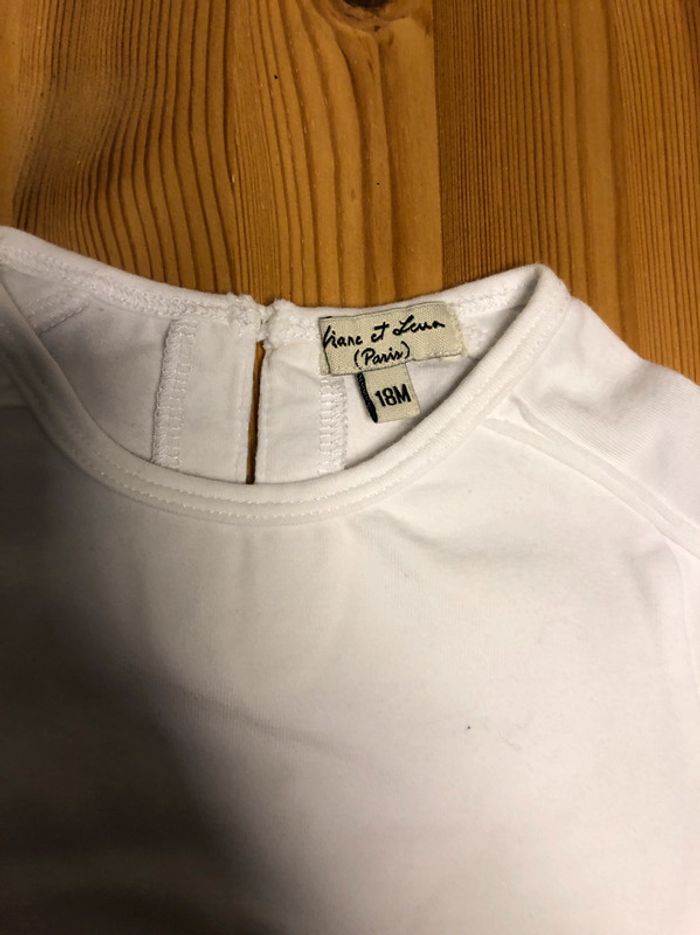 Ensemble jupe voile bordeaux tee shirt 18m - photo numéro 3