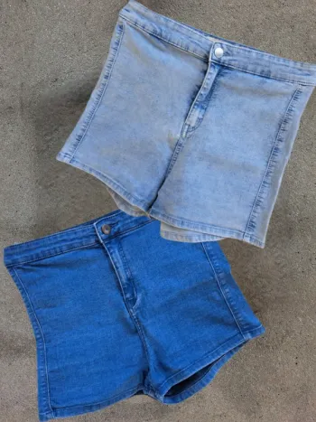 Lot de 2 shorts en jean