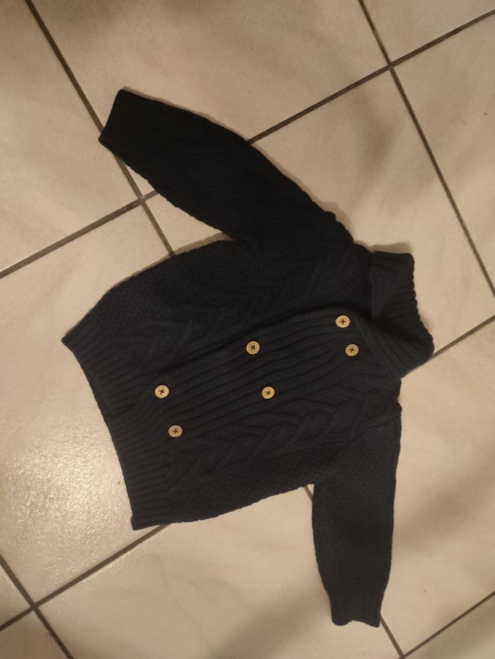 Gilet bleu marine 12 mois orchestra