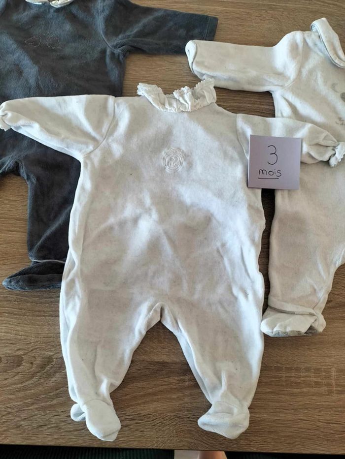Lot de 3 pyjamas - Taille 3 mois - photo numéro 4