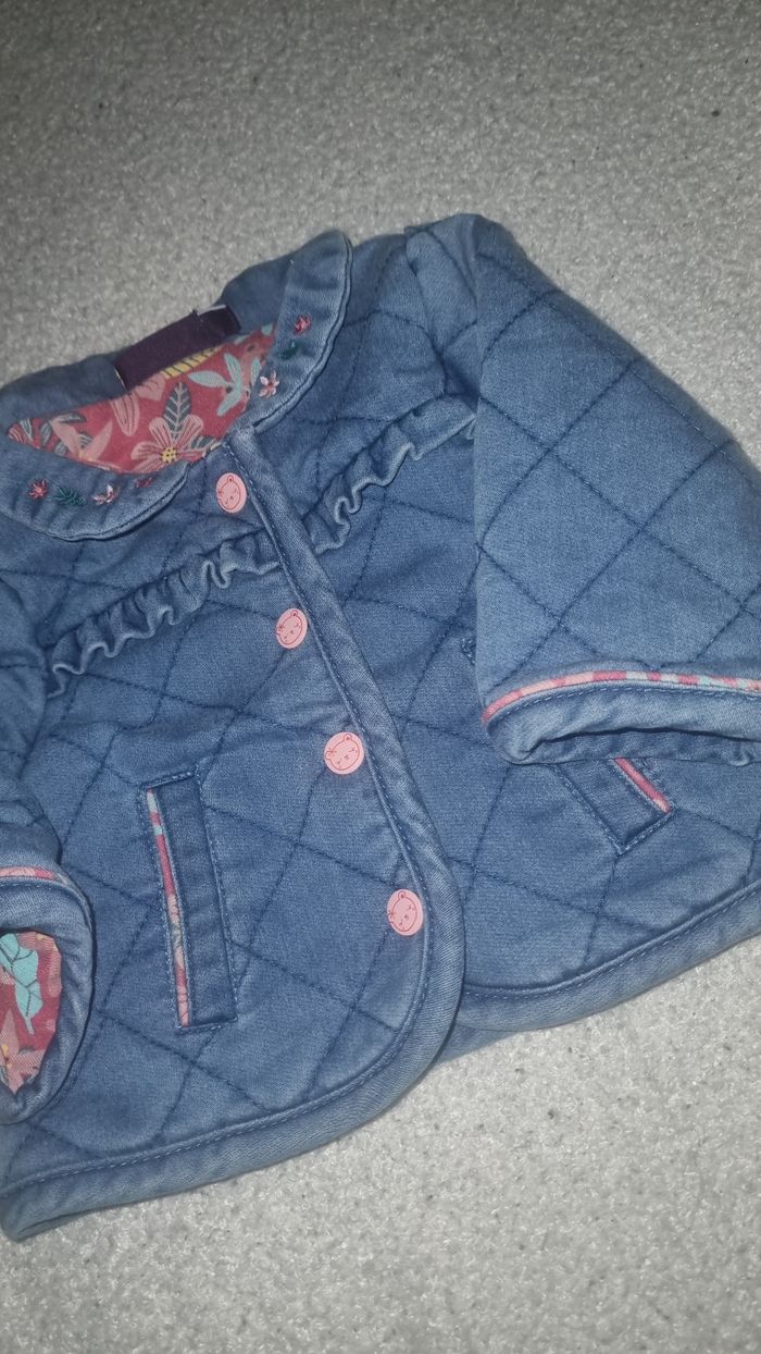 Veste en jeans effet délavée - photo numéro 4