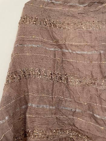 Écharpe étole taupe