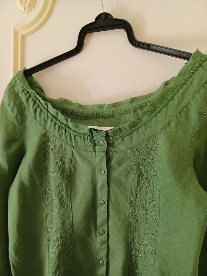 Chemise Promod verte T40 - photo numéro 3