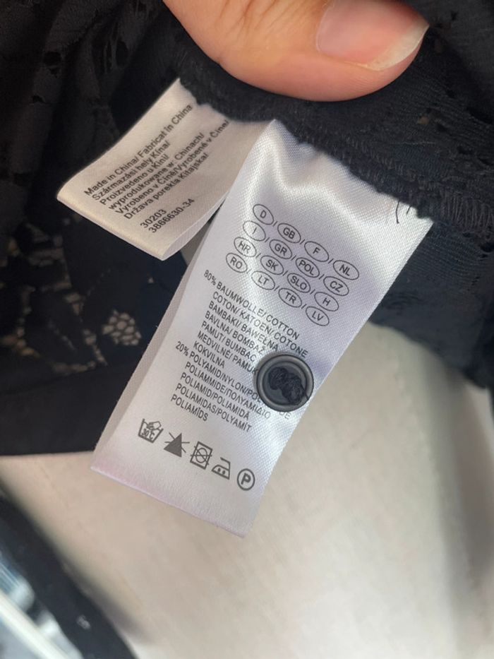 Chemise noire dentelle - photo numéro 9