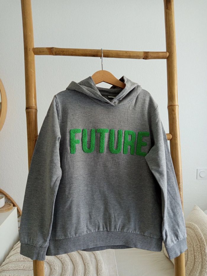 Sweat gris à capuche Name It 9 / 10 ans