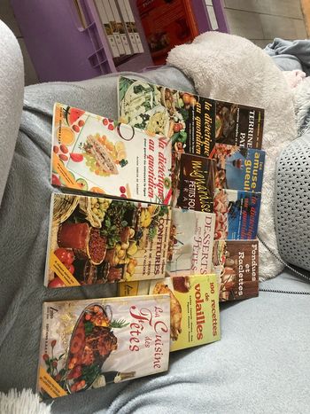 Lot de 11 livres de cuisine