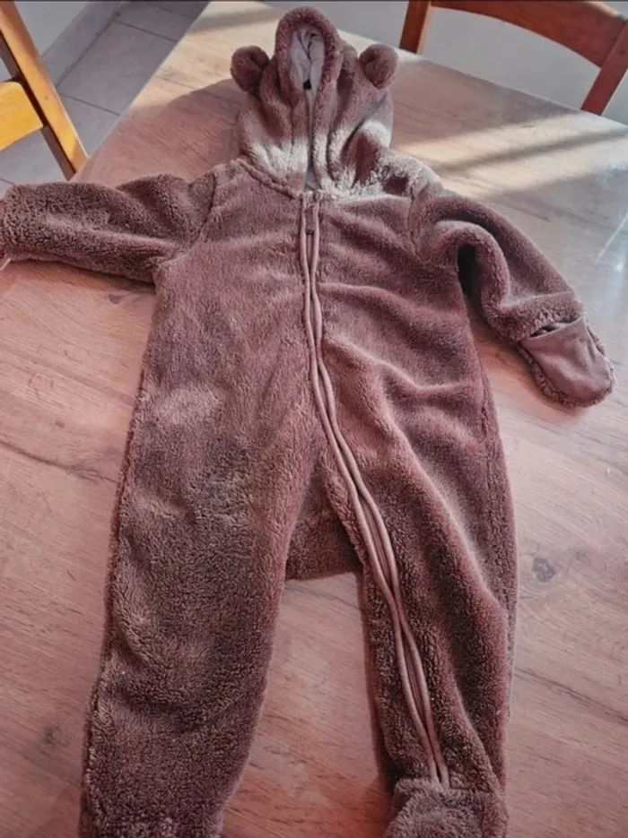 Combinaison ourson bébé avec pieds et mains 74 cm h&m