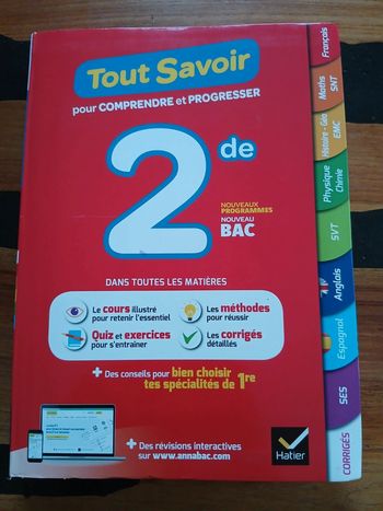 Tout savoir 2nde