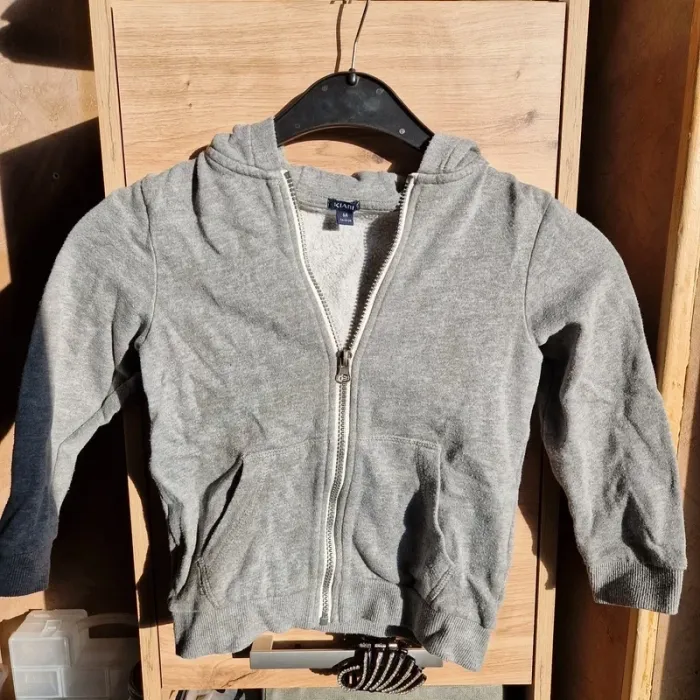 Gilet gris zippé 6 ans