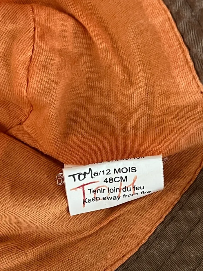 Bob beige taille 48cm 6/12 mois Jungle fever - photo numéro 5