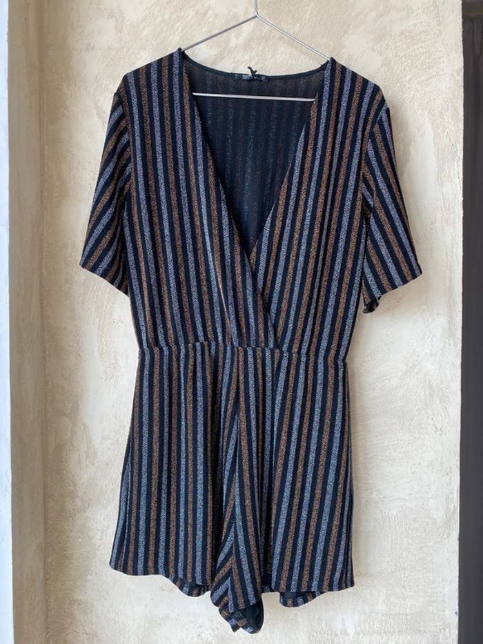 Combi-short irisé à rayures Pull&Bear L