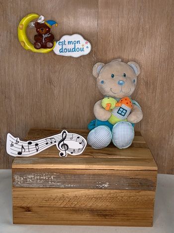 Doudou musical 🎶 ours escargot tex