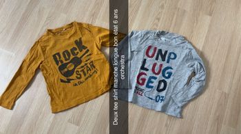 Lot deux tee shirts manche longue