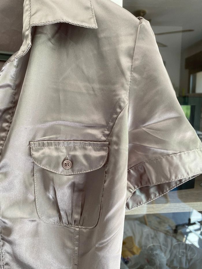 Chemise effet luisant taille M