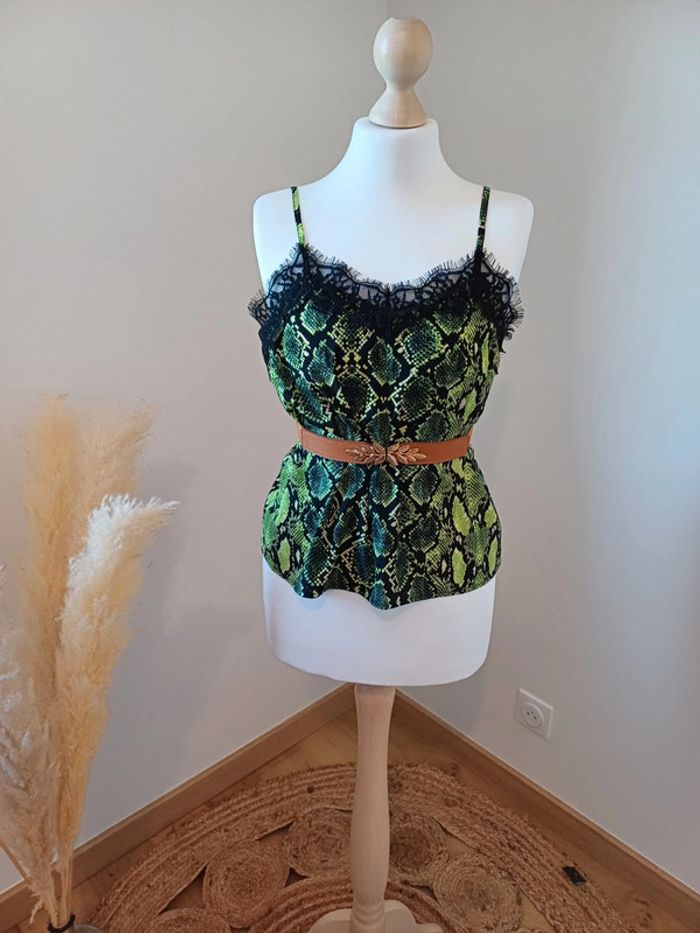 Débardeur à motif animal Miss Liberto taille XS 34