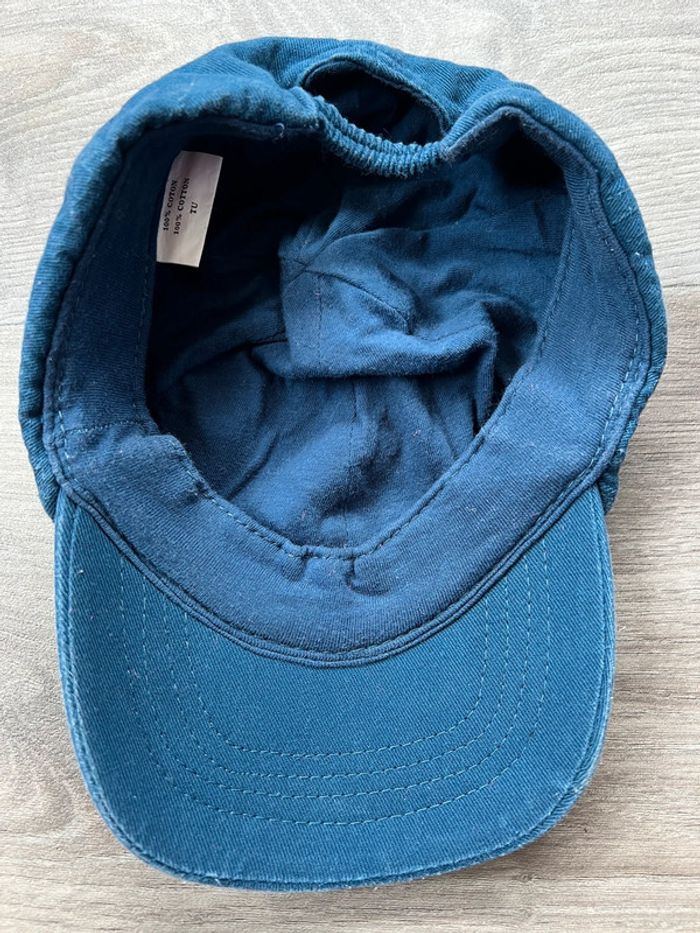 Casquette bleue marine 100% coton 3/6 mois - photo numéro 2