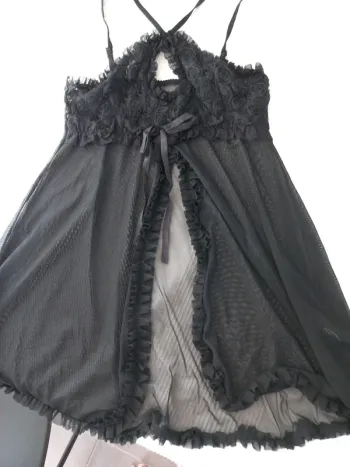 Nuisette en tulle et dentelle taille L