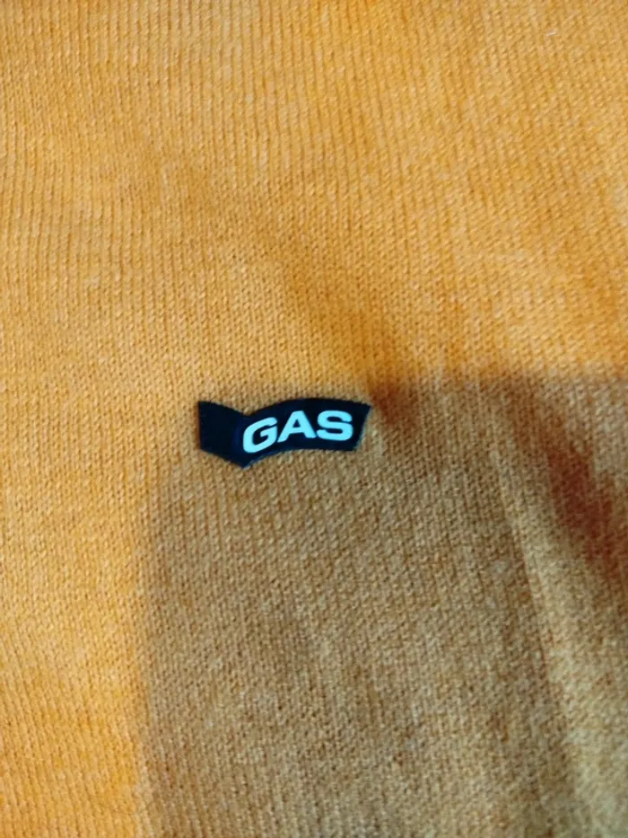 Pull Gas col orange col rond coton , cashmere et polyester - photo numéro 8