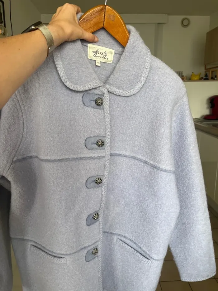 Veste manteau en laine  M/L - photo numéro 9