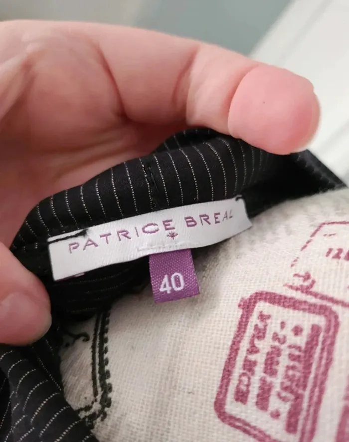 Superbe Robe noire habillé de marque Patrice Breal rt de taille 40 - photo numéro 6