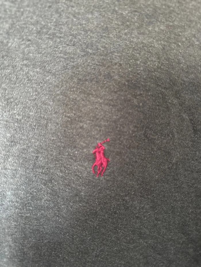 Polo Ralph Lauren homme – noir avec logo rouge – Taille M - photo numéro 2