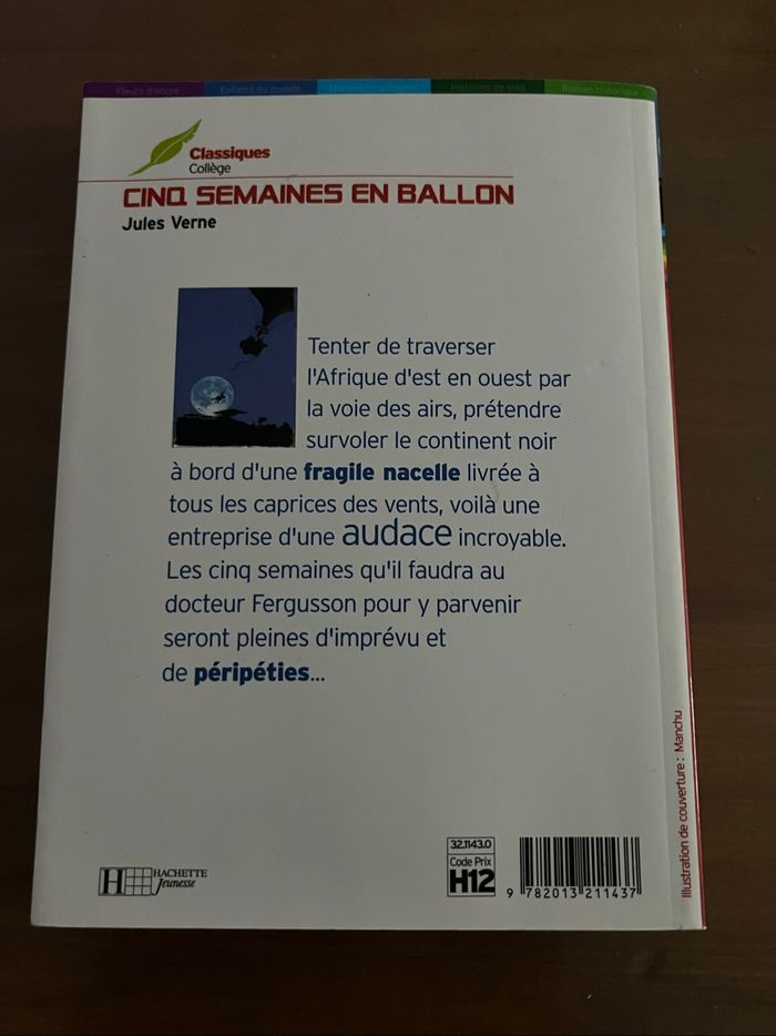 Livre Cinq semaines en ballon  Jules Verne  Livre de poche Jeunesse - photo numéro 5