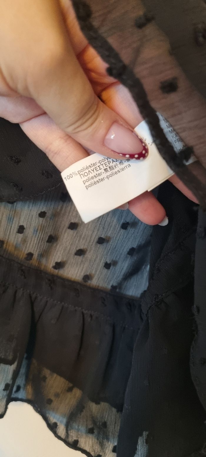 Blouse plumetis neuve Taille L Zara - photo numéro 8