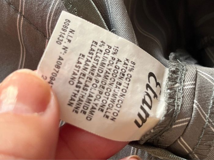 Jupe mi longue rayée taupe gris etam M - photo numéro 4