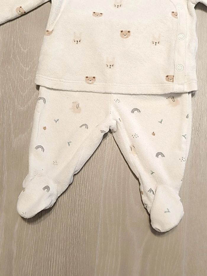 Pyjama 2 pièces bébé fille taille 1 mois - photo numéro 3