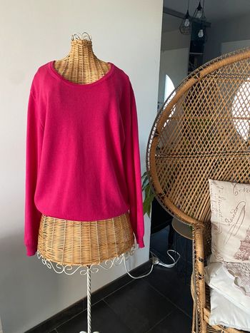 Pull en laine Sweet De Mazo framboise fuchsia taille XS / S