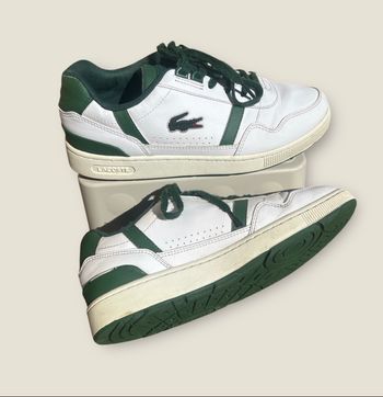Lacoste T-Clip Blanche & verte - Taille 39 - Authentique