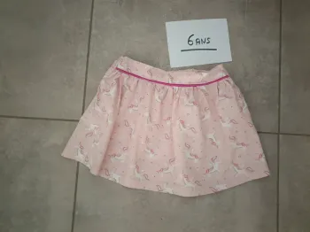 Jupe rose licorne 6 ans