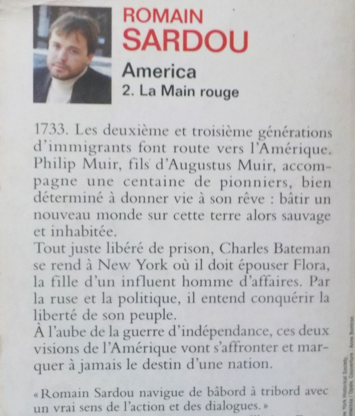 AMERICA T2 LA MAIN ROUGE de Romain SARDOU Ed. Pocket - photo numéro 2