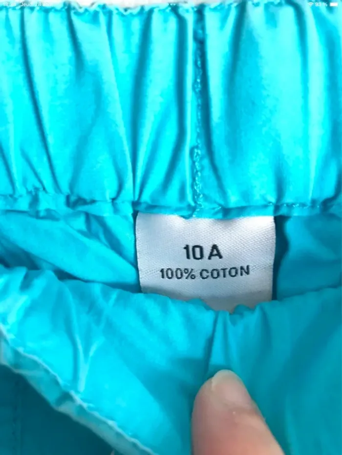 Pantalon 10 ans bleu à grandes poches - photo numéro 5