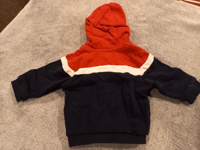 Gilet zippé à capuche vertbaudet 3mois - photo numéro 4