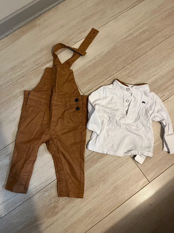 Ensemble salopette et sweat-shirt