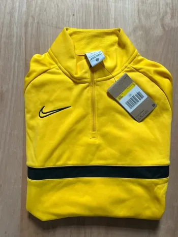 Nike Sweat 1/4 Zip Homme Academy 21 Drill Top S Jaune