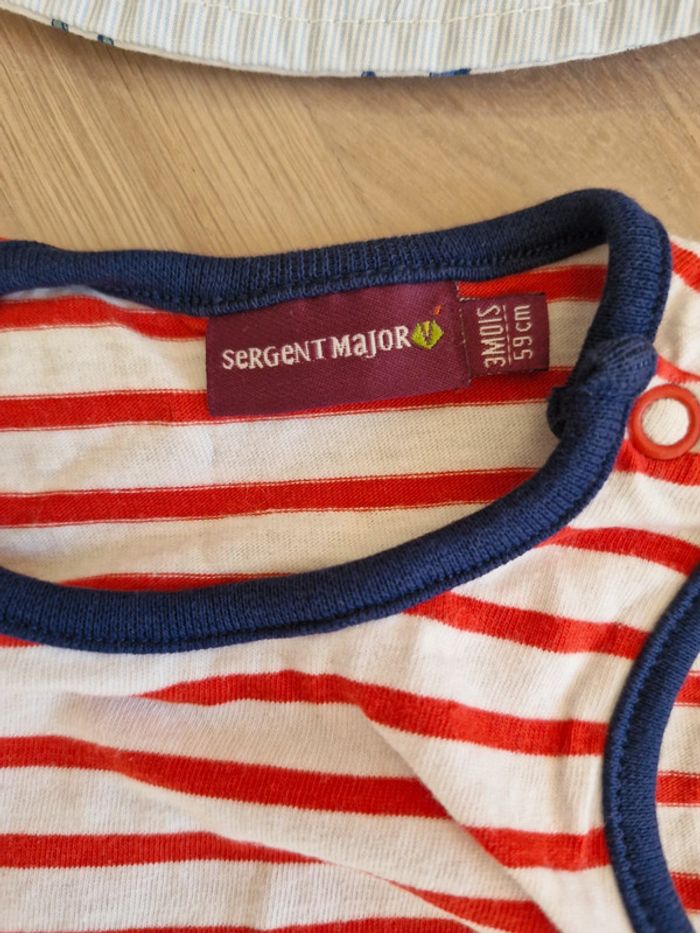 Ensemble short t-shirt Sergent Major 3 mois - photo numéro 2