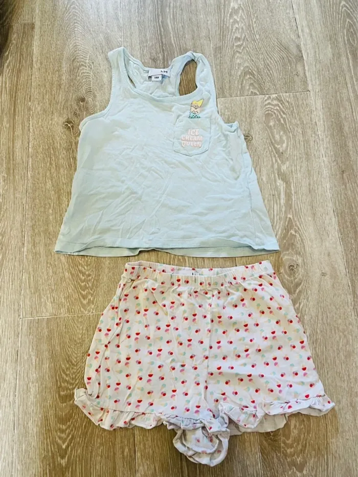 Pyjama short fille 5 /6 ans - photo numéro 3