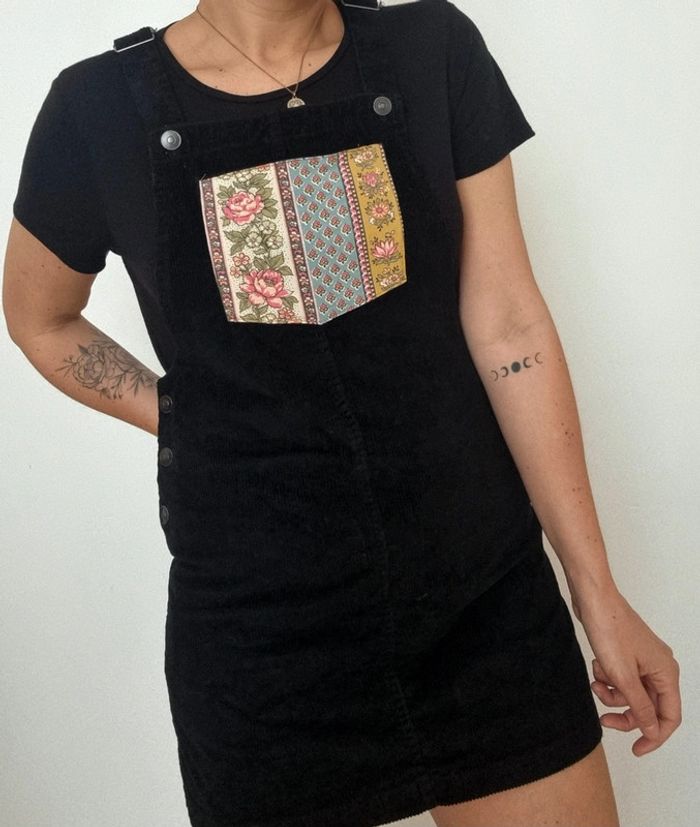 Robe salopette upcyclée - photo numéro 3