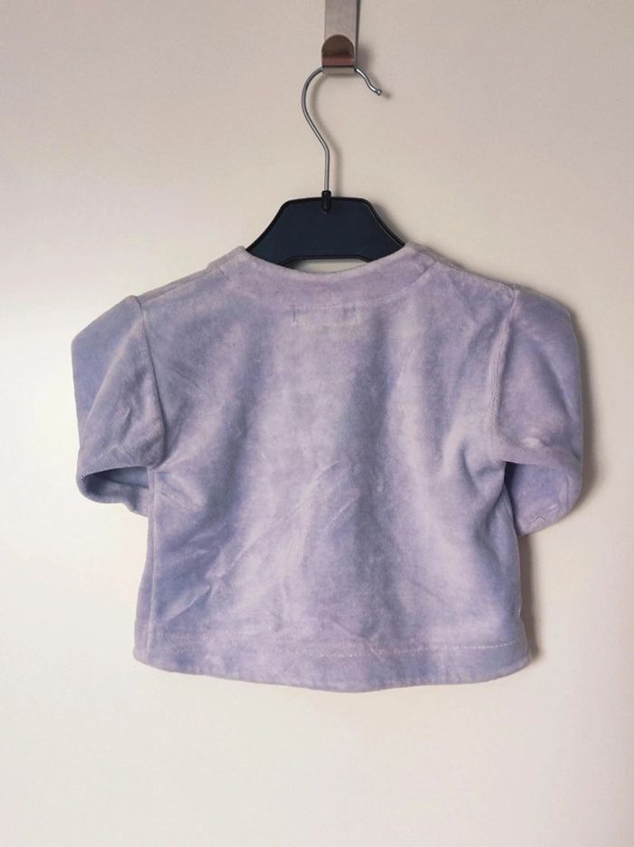 Gilet violet pastel Lila Lapin rose / Kids Minis - 3 mois / 60 cm - photo numéro 4