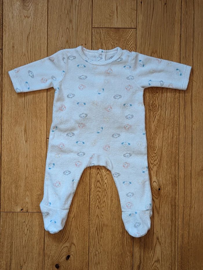 Pyjama velours Tex taille 3 mois NEUF - photo numéro 2