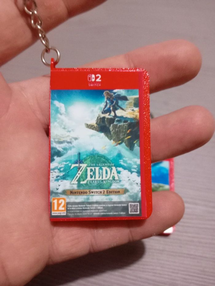 Porte clé pochette de jeu zelda tears of the kingdom et breath of the wild - photo numéro 2