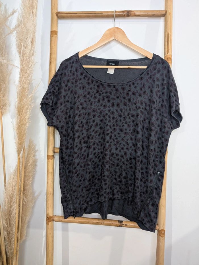 Pull fin manches larges léopard la redoute