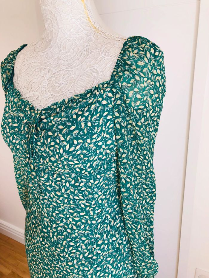 Robe d’été verte neuve Zara taille M/L - photo numéro 6