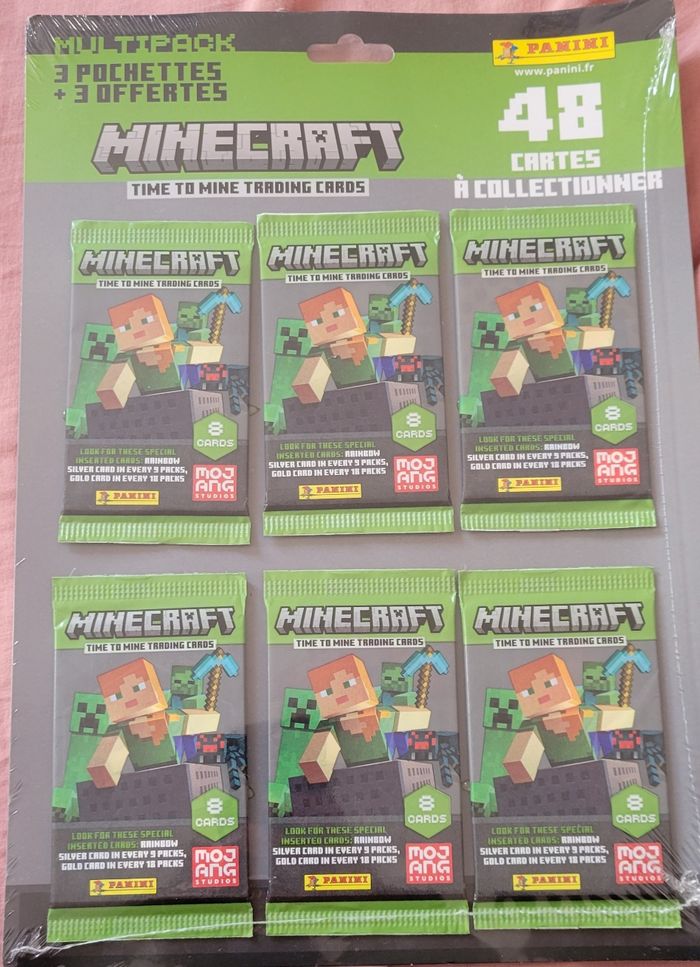 6paquets de Carte minecraft