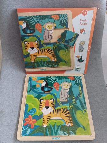 Puzzle 15 pièces en bois de djeco